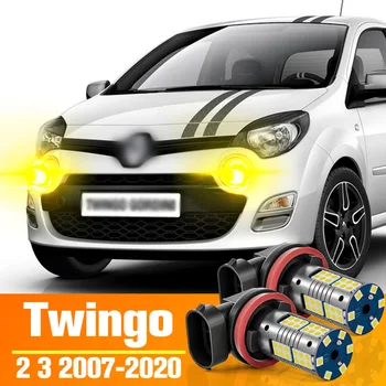 Renault Twingo İçin 2x LED Ön Sis Ampul Aksesuarları 2 3 2007-2020 2008 2009 2010 2011 2012 2013 2014 2015 2016 2017 2018