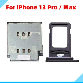 Orijinal iPhone 13 Pro Max Çift Sım kart okuyucu + Sım Kart Tepsi Yuvası Adaptörü Onarım Parçaları iPhone 13 Pro