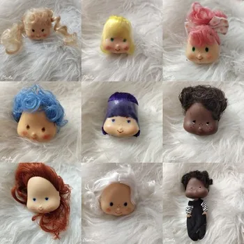 Nadir Koleksiyon Çilek Kurabiye Bebek Kafası Kız Soyunma DIY Oyuncak Parçaları Çocuk noel hediyesi Parti Favor nuannuanmengwu