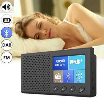 Mini Taşınabilir DAB Alıcısı FM Radyo Bluetooth 4.2 Müzik Çalar Desteği 3.5 mm Stereo Ses Çıkışı Fonksiyonu