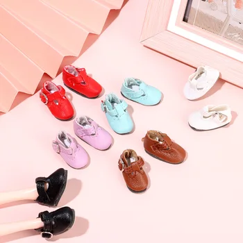 2.8*1.2 cm Bebek Ayakkabıları 1/6 Blythes Bebek ve Uygun 1/8 BJD için Mini Güzel PU Deri Sandalet Oyuncak Ayakkabı Bebek ve Aksesuarları