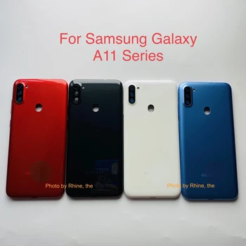 Samsung Galaxy A11 A115 A115F arka kapak Pil Kapı Konut Onarım Arka Kılıf Plastik Yedek Parçalar SİM Kart Tepsi İle